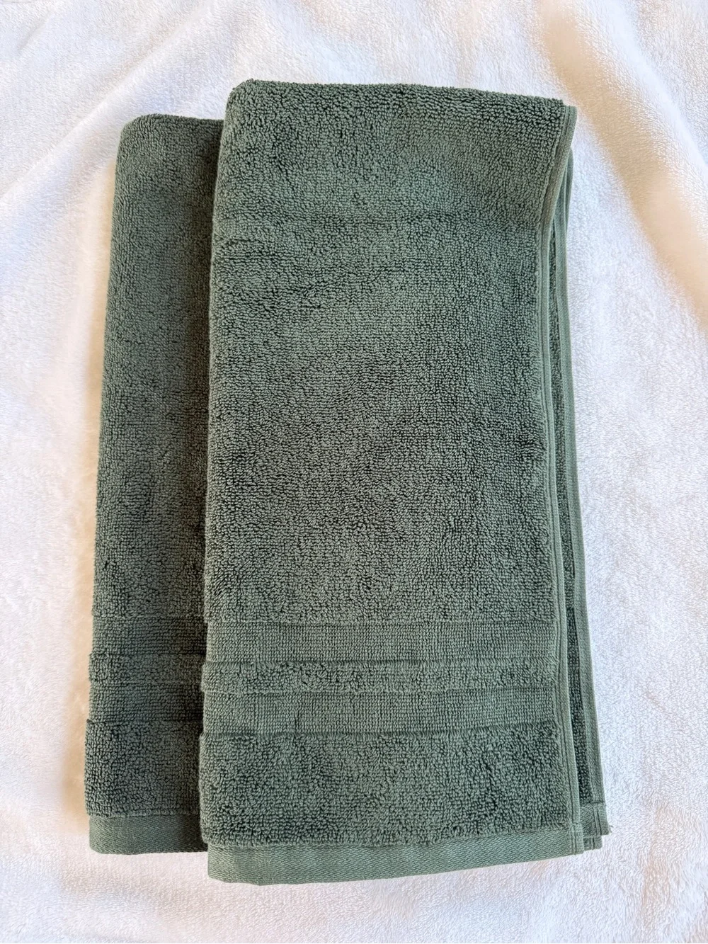 Ralph Lauren Plush Bath Towels in Sage, set of 2 , 30”x16”